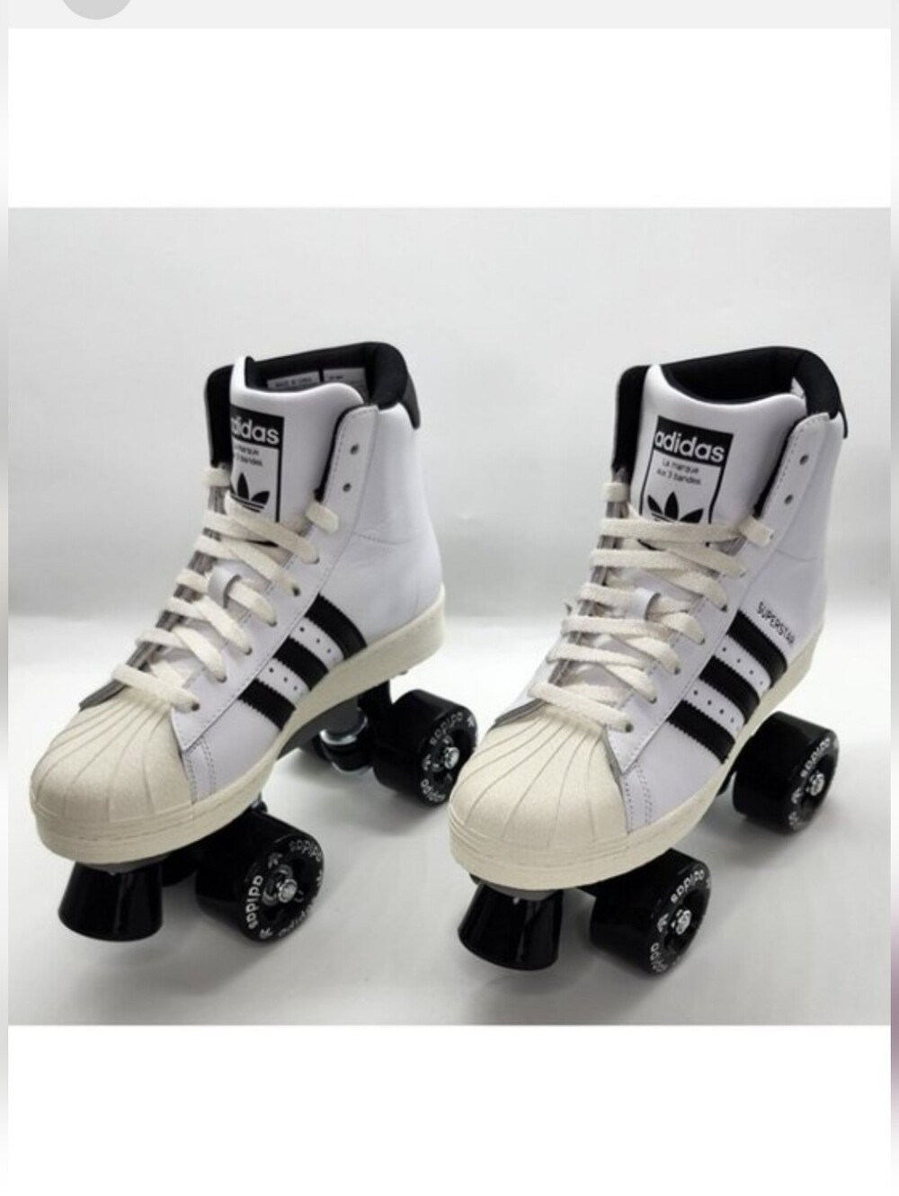 adidas Superstar 82 High-Top Roller Skates White & Black - Picture 9 of 16